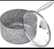 MICHELANGELO Saucepan with Lid 3 Quart, Ultra Nonstick Sauce Pan