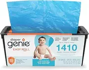 Diaper Genie Easy Roll Refill with 30 Bags | Lasts Up to 8 Months or Holds Up to 1410 Newborn Diapers Per Refill