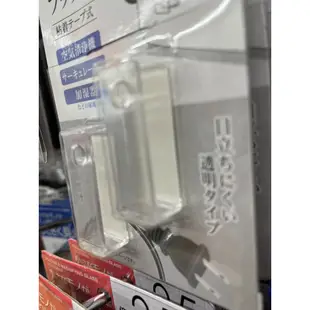 🇯🇵日本百元商店Can Do代購🇯🇵 ✈️家電電線完美走位~透明系/白色系黏著式電線收納掛勾(2入一組)除濕清淨機電風扇