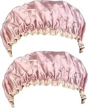 AUTSUPPL 2pcs Bathing Cap Sleep Hat Women Shower Cap Adults Swimming Bath Cap Soft Cap for Woman Water Bucket Hats Women Impermeable Double Layered Shower Hat Reusable Shower Hat