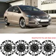 For Honda Insight 2000-2014 15" Set of 4 Wheel Cover Hub Caps Fits R15 Steel Rim