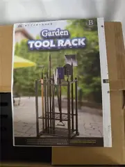 = Sttoraboks Garden Tool Organizer Yard Tower Rack for Garage Rack Black