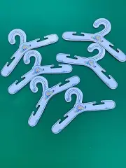 Build a Bear Teddy Bear Accessory - White Clothes Hangers - Set of 6