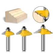 4PCS 8mm Shank Roman Ogee Edge Forming Router Bit Set Classical and Bead Molding and Edging Router Bit 25.4mm/31.7mm/38m
