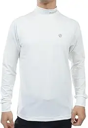 St ANDREWS(セントアンドリュース) 042-4166251 Men's Long Sleeve High Neck Shirt (Sweat Absorbent, Quick Drying, UV Protection), Golf Inner, 030_White, LL