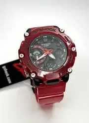 Casio Genuine G Shock Ana Dig Red GA2200SKL-4 Clear Red GA2200 Skeleton New wbox