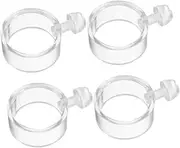 BESPORTBLE 4pcs Flag Retainer Ring Clamps Durable Plastic Flagpole Attachment Rings for Secure Outdoor Flag Display Easy Installation and Versatile Use in Various Settings