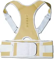 Male Female Adjustable Magnetic Corrector Corset Back Brace Belt Lumbar Support Straight S-4XL