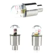 4x Car Wheel Tire Tyre Air Valve Stem Blue LED Light Caps Cover Auto Accessory