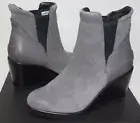 Sorel Women's After Hours Chelsea Wedge Boots Quarry Grey Suede 7.5 New With Box