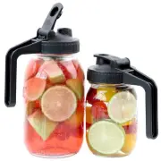 Mason Jar Pitcher Lid With Pour Spout & Handle Regular Mouth Mason Jar Lids With