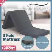 Comfeezzz Foldable Folding Foam Mattress Portable Sofa Bed Trifold Mat Single
