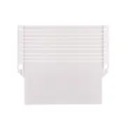 10 PC Vertical Curtain Base Roller Blind Accessories White Bottom Weights Slats