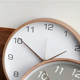 北歐風時鐘 實木掛鐘 靜音時鐘 機械鐘 掛鐘 ins 簡約 數字時鐘 個性創意 時鐘 鐘表 掛鐘 石英鐘