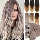 CLEARANCE Seamless Clip In Human Hair Extensions 100% Real Remy Weft Full Head