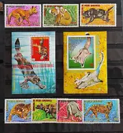 Protección de la Naturaleza- Animales de Australia- Michel 467/73 y hojas 143/14
