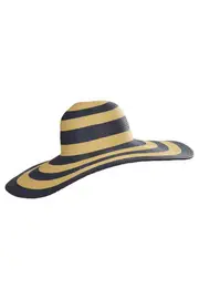 Sally Woven Two Tone Stripe Hat--MSD-HT6SALLAS