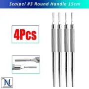 Scalpel Round Handle #3 BP Handle Blade Holder Fits Blades #10, 10A, 11, 12