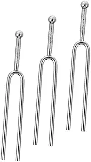SUPVOX 3pcs Tuning Fork Music Tuning Accessories Guitar Tuner Device Musical Instruments Tuning Tools A Tone Tuners Sound Fork Bass Accessories Music Tune Forks Major Violin Metal A440