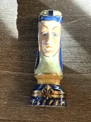 Limoges France Peint Main Bishop Chess Piece Hinged Trinket Box