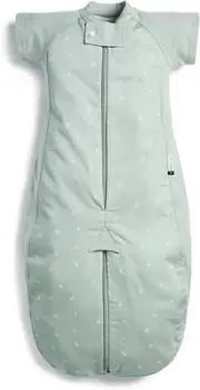 Ergopouch Organic Cotton Sleep Suit Bag, 1.0 TOG for Babies 3-12 Months, Sage