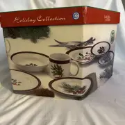 ONEIDA Sakura 16 Piece Holiday Dinnerware Set - 4 Designs - Holiday New