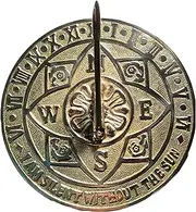 WARESHIRE Brass Sundial Clock for Garden Yard Outdoor | Handmade Vintage Brass Large Sundial Clock Perfect for Beloved Ones | Home Decor for Couples Anniversary Parents Grandparents