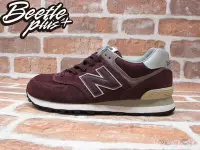 在飛比找Yahoo!奇摩拍賣優惠-BEETLE NEW BALANCE 574 酒紅 棗紅 麂