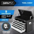 Giantz 9 Drawer Tool Chest Cabinet Toolbox Trolley Storage Garage Organiser
