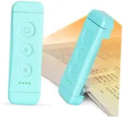 USB Rechargeable Book Light for Reading in Bed, Portable Clip-on LED Blue