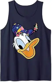 [Disney] Mickey And Friends Donald Duck Patterned Hat Portrait Tank Top