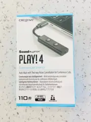Creative Sound Blaster Play! 4 Hi-res External USB-C DAC and Sound Adapter Ft. V
