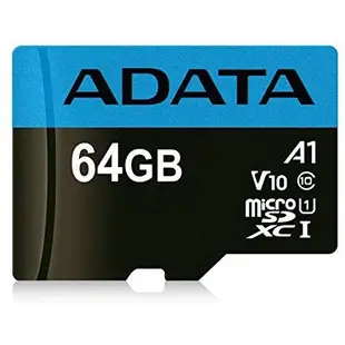 威剛 ADATA MicroSD UHS-I A1 U1 C10 64G 32G 記憶卡 附轉卡 TF 小卡