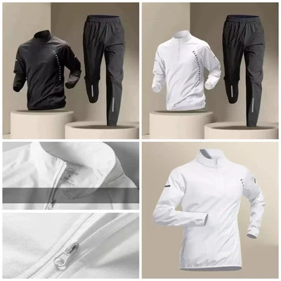 Men's Women's Fitness Thermal Set Top Bottoms Jogging Fitness Sport Activewear