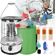 Kerosene Heaters,for Indoor Use Portable Camping Heater,Kerosene Stove Burner,Camping Oil Heaters,for Indoor Outdoor,Patio,Deck,Home,4.6/6l-9000btu,6LWhite-1
