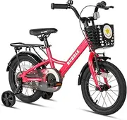 Glerc Fantacy Kids Bike, 12-20 Inch Children Bicycle for 2-13 Years Old Boys Girls, Kids Bicycle with Water Bottle Holder & Headlight & Training Wheels, Multiple Colors