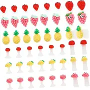 BELLIFFY Toe Separators 24pcs Silicone Nail Polish Separator for Family-size Toe Spacer Fun Design