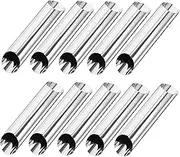 COLLBATH Set of 10 Metal Horn Molds Croissant Baking Forms Reusable Easy to Maintain Tubular Shaped