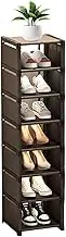 Générique Foldable Shoe Organizer, Space-Saving Entryway Cabinet, Multi-Layer Storage Box, Black Household Shoe Organizer, Storage Box Entryway Shoe Cabinet For Sneaker Boots Slippers