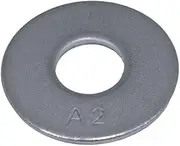 Stainless Steel Mudguard Fender Penny Washers, G304 A2, M3-M12 Sizes, 20 or 100 Packs (M4 x 12mm x 1mm, 20, Washers)