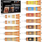 12 Colors Leather Repair Kit for Furniture, Vinyl Repair for Car Interior Seats Couch Sofa, Leather Filler Repair Scratches Color Fade Leather Paint