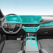 Car Interior Film Dashboard Piano Board Shift Center Console Anti-Scratch Transparent TPU Protection Film,for Buick Envista 2023-2024 (Style for RHD)