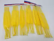 Lot 6 Packs Vintage Yellow Gold 6" Cattail Chenille Stems Craft Pipe Cleaners