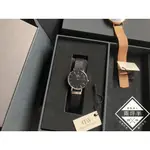 兩坪半【二手】 DW DANIEL WELLINGTON 手錶 女錶 黑銀配色