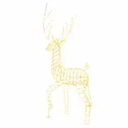 Costway 3D Ironwork Reindeer Christmas Fairy Lights Outdoor Xmas Decoration Gift