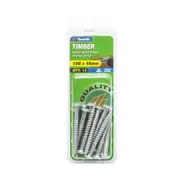 Zenith 10G x 45mm Galvanised Wafer Head Timber Screws - 13 Pack