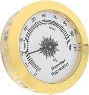 ABOOFAN Tea Boxes Humidity Control Round Analog Hygrometer Fits Wine Guitar and Greenhouse Storage