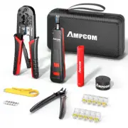 Ethernet Crimping Tool Kit 7-in-1 RJ45/RJ11 Network Tool Kit for Cat6/Cat5e/C...