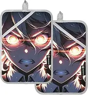 Anime Character 2 PCS Pot Holders Set Counter Potholder Hot Pads for Kitchen