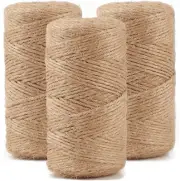 Natural Jute Twine Twine String 3ply Thin Ribbon Hemp Twine Twine for 984 FT